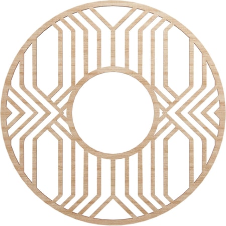 Ekena Millwork Empire Wood Fretwork Pierced Ceiling Medallion, Alder, 20"OD x 7 3/8"ID x 1/4"T CMWP20X20X0250EPAL